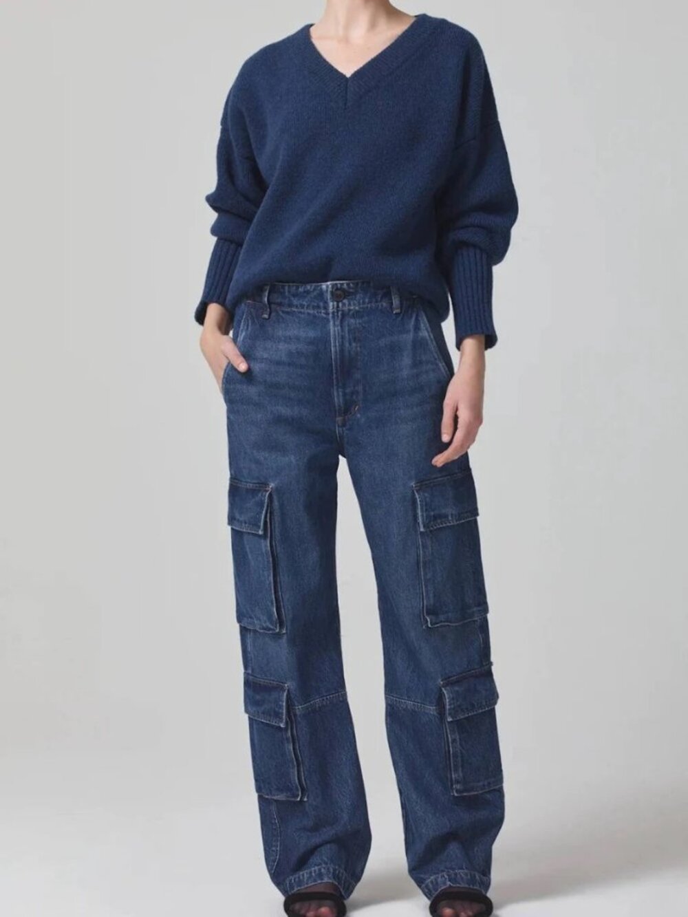 Citizens of Humanity Women's Delena High-Rise Organic Cargo Jeans